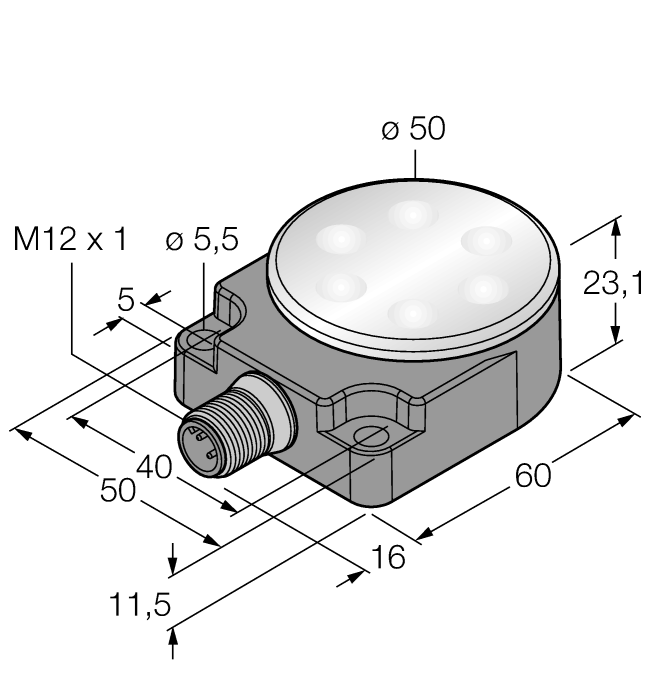 Turck. подсветка рабочего местаSpotleuchte - WL50FQ - 3010985