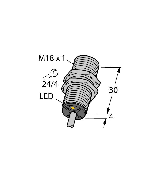 Turck. Индуктивный датчик - BI7-G18K-AD4X - 4414540