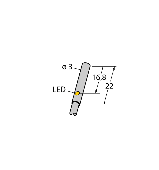 Turck. Индуктивный датчик - BI1-EH03-AP6X - 1619325