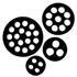 U.I. Lapp GmbH (Lapp-Group Company). Sealing Insert, for SKINTOP DIX-M, Cable Gland M25, 3 x 6mmDia Holes - 53325360