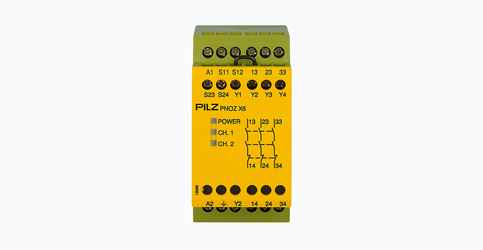 Pilz PNOZ X6: обзор реле безопасности
