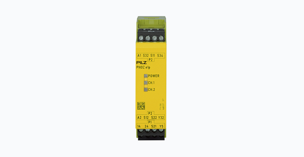 Pilz PNOZ e1p 24VDC 2so: Реле безопасности для промышленных систем