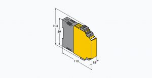Turck MK13-22UP-Ex0/24VDC: Двухканальный усилитель для взрывоопасных зон